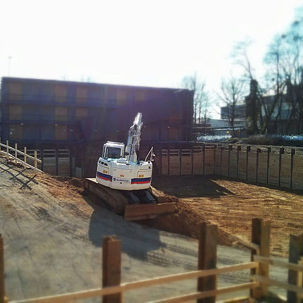 The CSBD building site in February 2015